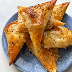 Chilli Oil Spinach Feta Pastries