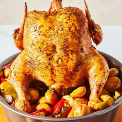 Easy Bundt Pan Roasted Greek Chicken And Vegetables