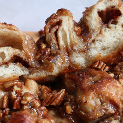 Sticky Pecan Sourdough Focaccia