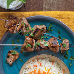 Lamb Kebabs In Pomegranate-walnut Marinade