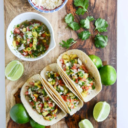Ginger Garlic Steak Tacos With Pineapple Pico De Gallo
