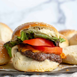 One Hour Sourdough Discard Burger Buns
