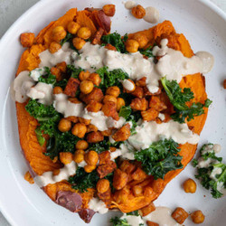 Vegan Stuffed Sweet Potatoes