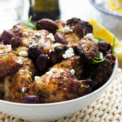 6-ingredient Greek Baked Marinated Chicken