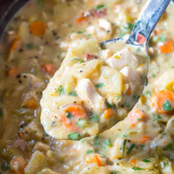 Chicken Potato Soup (crockpot)