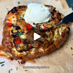 Protein Loaded Fajita Sweet Potato
