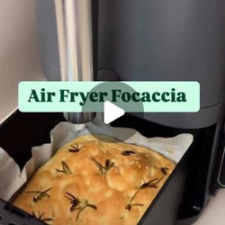 No Knead Air Fryer Focaccia