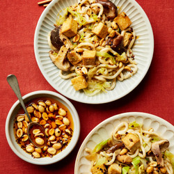 Chilli Crisp-topped Noodles With Tofu And Cabbage