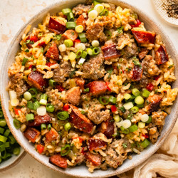 Cajun Dirty Rice With Sausage