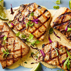 Grilled Mahi-Mahi With Lemongrass-Lime Aïoli | Food &amp; Wine