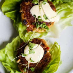 Whole30 Crab Cakes With Lemon-garlic Aioli - The Defined Dish