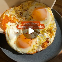 Fried Eggs In Cheese