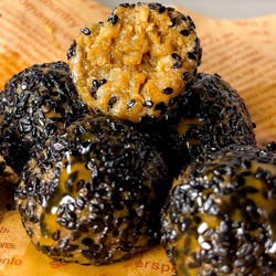 Halva-inspired Sesame Balls