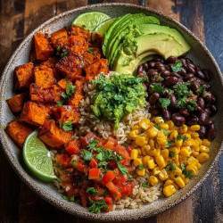 Vegan Sweet Potato Burrito Bowl