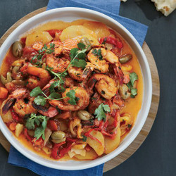 Shrimp-and-vegetable Tagine With Preserved Lemon
