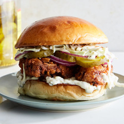 Pickle-brined Fried Chicken Sandwich