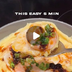 5 Min Microwave Steamed Egg