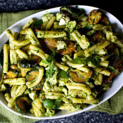 Pasta And Fried Zucchini Salad
