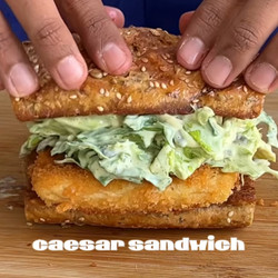 Double Tofu Caesar Sandwich