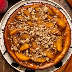 Southern Peach Cobbler Cheesecake [without Sour Cream]