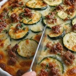 Ground Beef Zucchini Bake (low Carb)