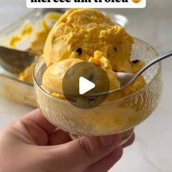 Sorvete De Frutas Amarelas Cremoso