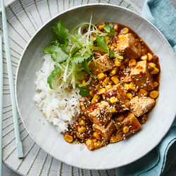 Sweetcorn Mapo Tofu