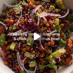 Nourish Bowl With Roasted Edamame &amp; Chickpeas
