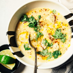 Harvest Corn &amp; White Bean Chowder With Beer