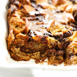 Chocolate Croissant Bread Pudding - Chef In Training