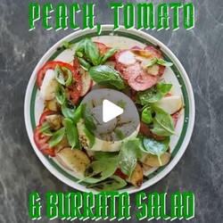 Tomato, Peach And Burrata Salad