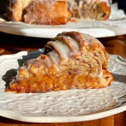 Giant Date Caramel Cinnamon Roll