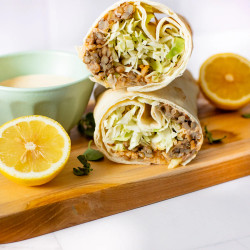 Spicy Lentil &amp; Rice Wraps