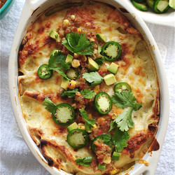 Creamy Chicken And Jalapeno Enchiladas