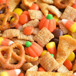 Halloween Harvest Hash Chex Mix
