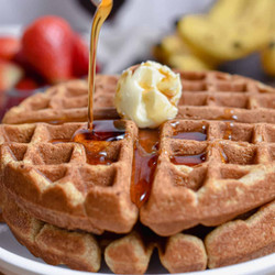 Homemade Whole Wheat Buttermilk Waffles