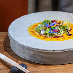 Lobster Carpaccio, Yuzu Amarillo Vinaigrette And Yuzu Ponzu Salsa