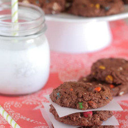 Double Chocolate M&amp;m's Cookies Recipe