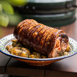 Porchetta With Herby Roast Vegetables