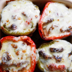 Philly Cheesesteak Stuffed Peppers