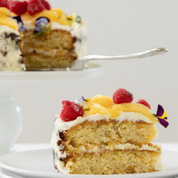 Mango And Coconut Cake With Cream Cheese Icing