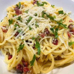 Remix of Authentic Spaghetti Carbonara - Quick And Easy