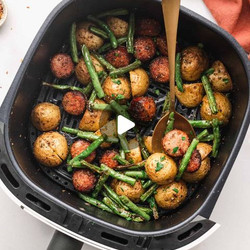 Air Fryer Kielbasa And Veggies