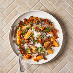 Tuscan-style Lentil &amp; Roasted Courgette Ragù