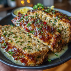 Melt-in-your-mouth Garlic Parmesan Chicken Meatloaf