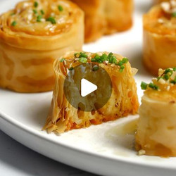 Gruyere &amp; Honey Phyllo Bites