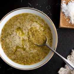 Seared Broccoli and Potato Soup (Melissa Clark)