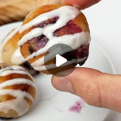 Protein Blueberry Donut Holes