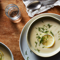 Greek Lemon Soup —avgolemono