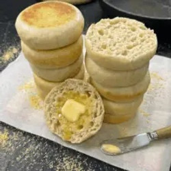 Homemade Sourdough English Muffins